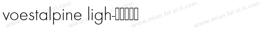 voestalpine ligh字体转换